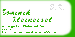 dominik kleineisel business card